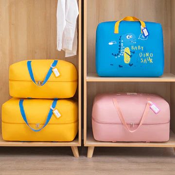 Baby Dinosaur Cloth Organizer And Storage Handbag Portable | Portable Storage Bag | ( Random Color & Mix Design )